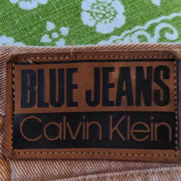 Calvin Klein 80s vintage tan jeans size 6 - Picture 8 of 12